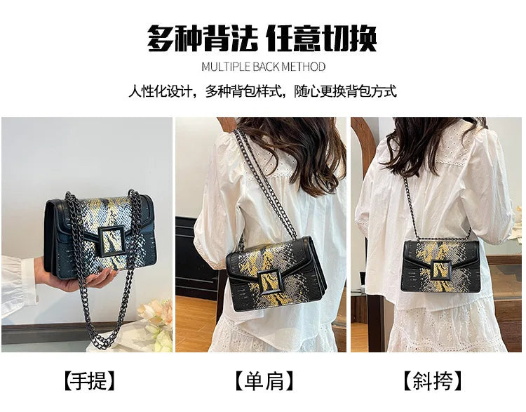 Sac à bandoulière simple pour femmes, style coréen, à la mode, design de niche décontracté, chaîne polyvalente, exquis, style occidental