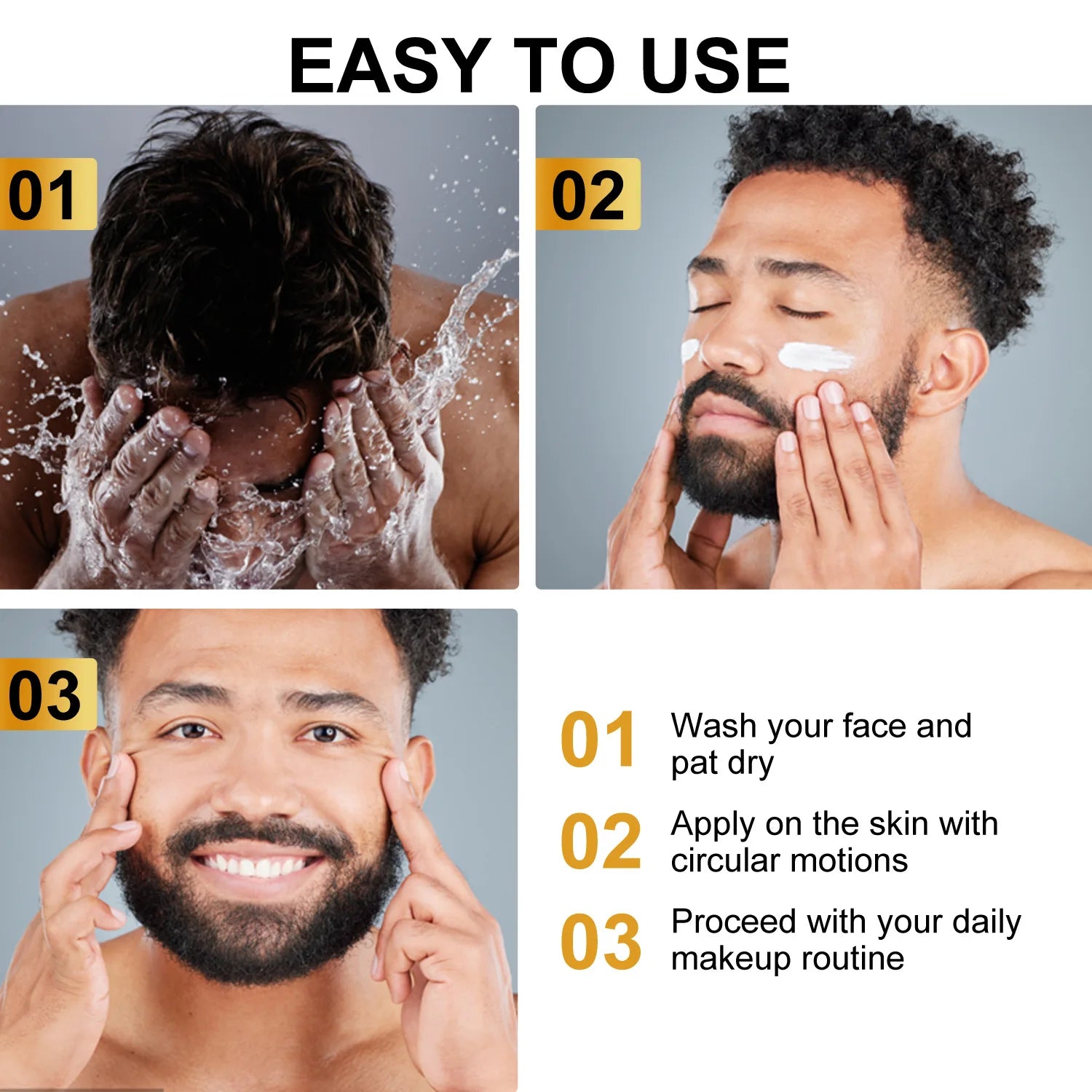 Crème anti-rides au rétinol instantané pour hommes, crème raffermissante au collagène, hydratante, blanchissante, vitamine C, produits éclaircissants pour la peau, 50ML