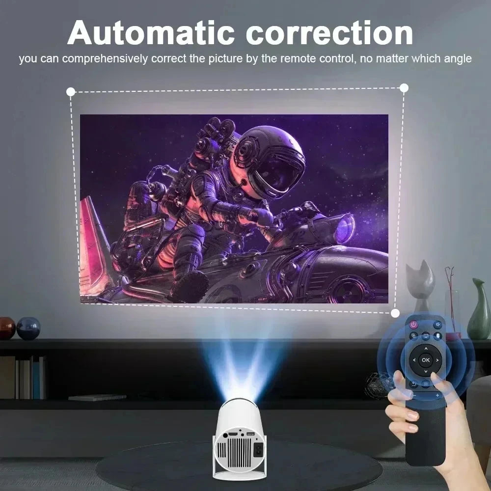Projecteur de maison intelligente 1080P HDR10 4K pris en charge Mini projecteur Portable WiFi Bluetooth miroir d'écran projecteur de théâtre clé TV