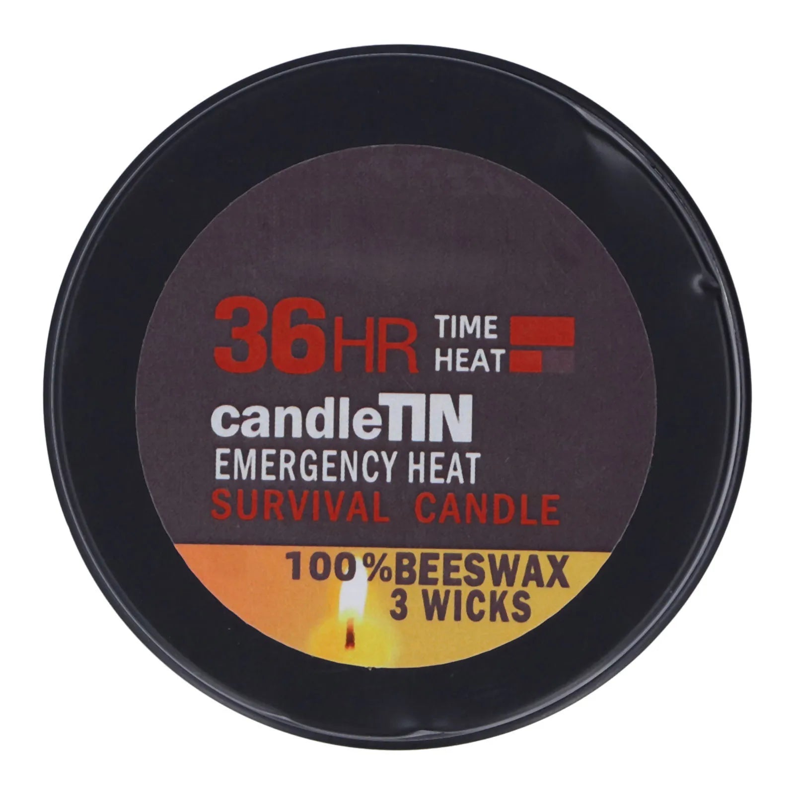 Bougie de survie largement utilisée, ambiance romantique, naturelle, combustion de 36 heures, bougies longue durée, 3 mèches pour la maison, le Camping en plein air
