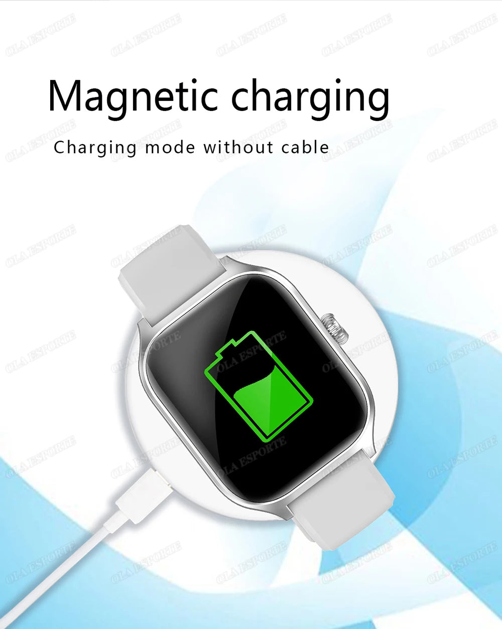 Nouvelle montre intelligente 2.01 pouces HD affichage réponse faire appel Message vue Modes de Sport bricolage cadran prévisions météorologiques pour hommes femmes