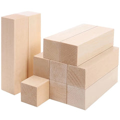 Bloc de sculpture en tilleul, 6/10/50 pièces, liège naturel, artisanat en bois, fournitures d'art de sculpture portables adaptées aux débutants/amoureux artisanaux