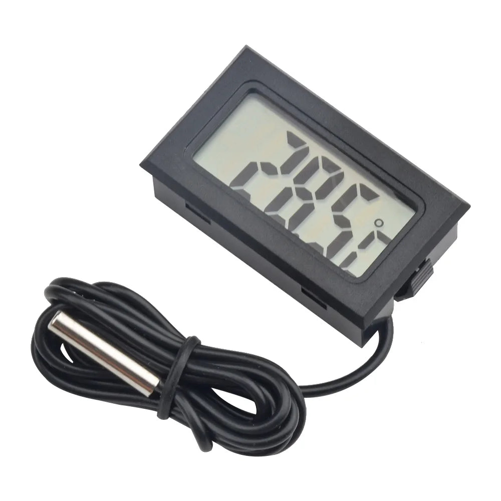 Thermomètre électronique à affichage LCD, thermomètre numérique avec capteur de température NTC, moniteur de température de haute précision