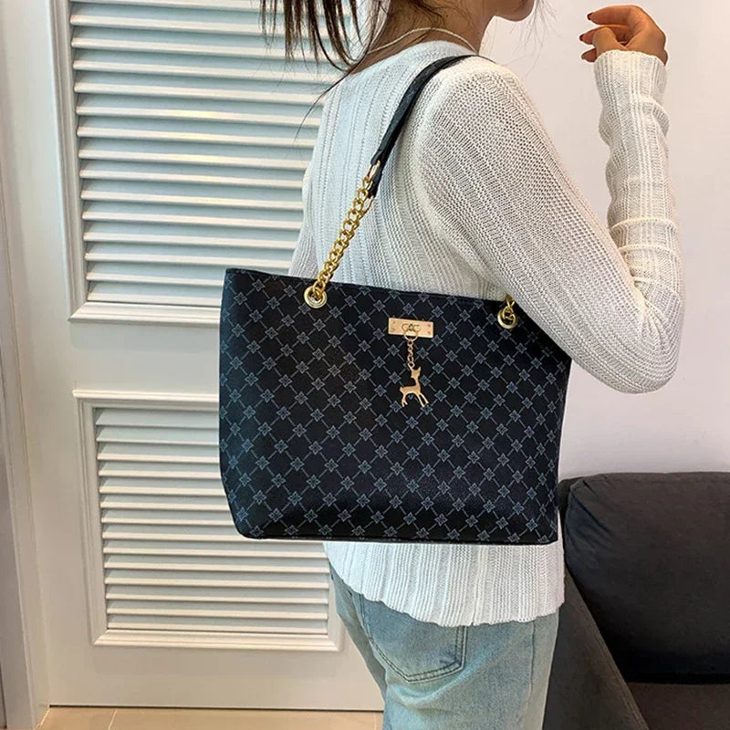 Nouveau sac à main presbytie Texture cuir souple grande capacité fourre-tout femmes sac avec accessoires suspendus sac à bandoulière