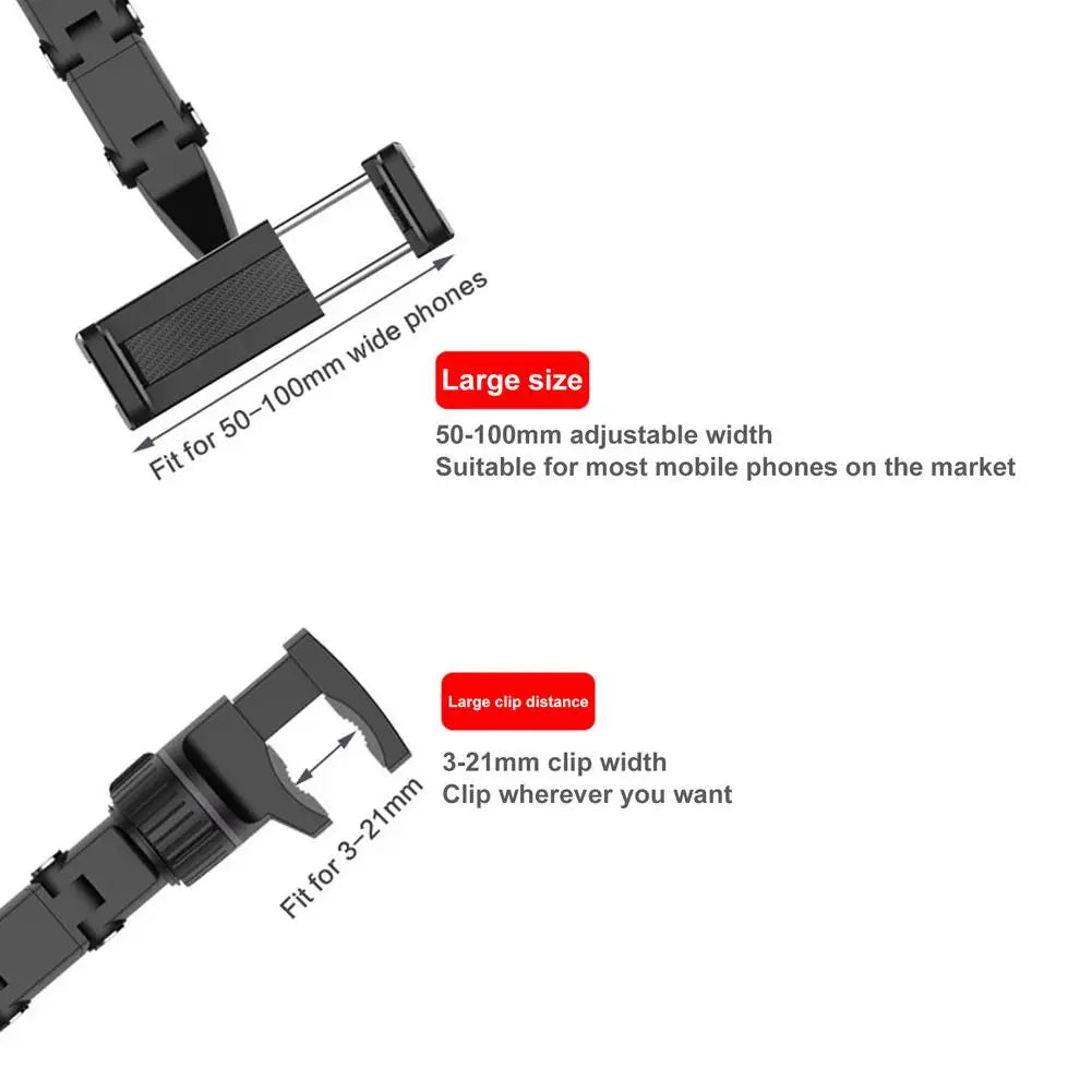 Support de téléphone de voiture multifonctionnel rotatif à 360 degrés, support de rétroviseur automatique, support de téléphone portable pour voiture