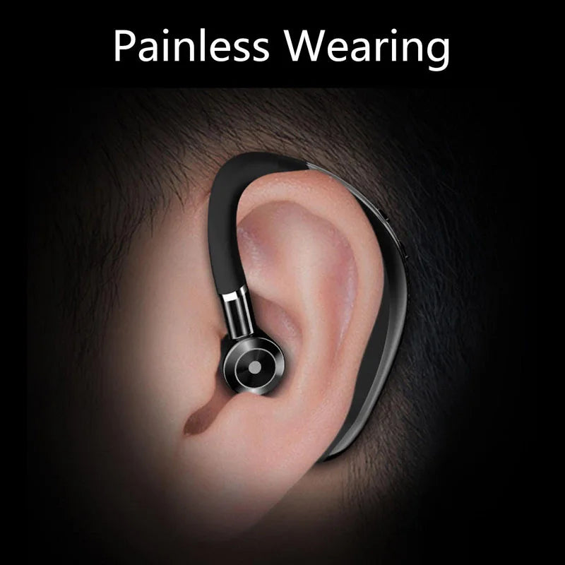 Casque sans fil Bluetooth 5.0 écouteurs HiFi stéréo étanche casque d'affaires écouteur mains libres avec micro pour téléphones intelligents