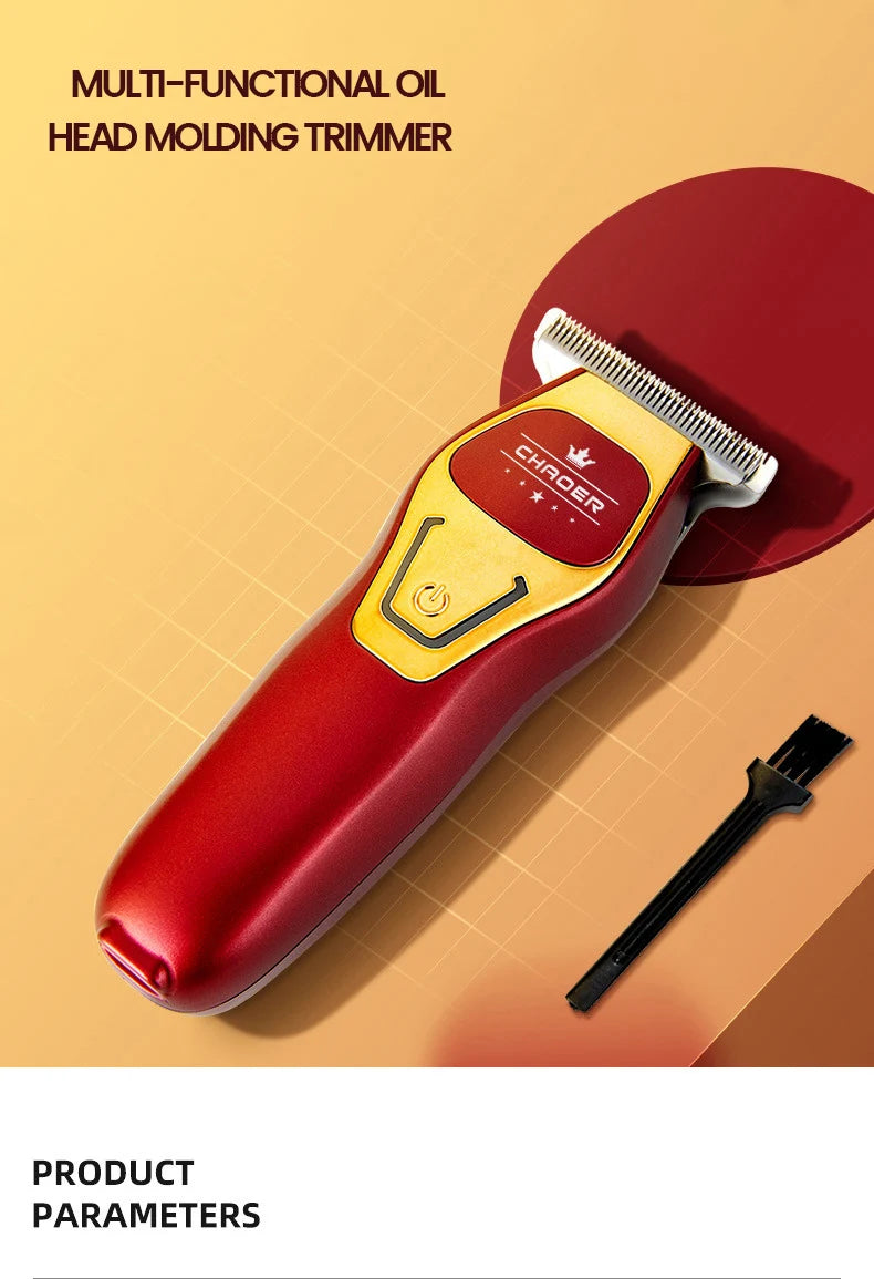 Tondeuse à cheveux professionnelle pour Salon de coiffure hommes rasoir tondeuse à barbe électrique lame en T 0 MM coupe-cheveux sans fil Machine de coupe de cheveux