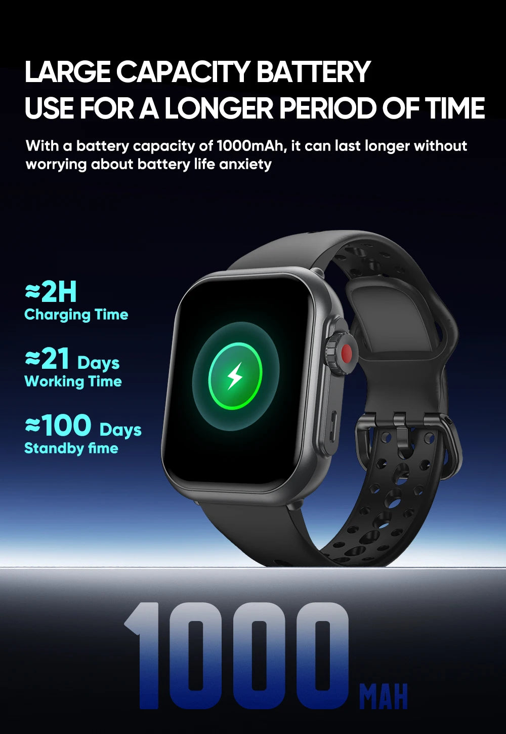 2025 nouvelle mode sport montre intelligente hommes femmes 1.85 pouces HD AMOLED plein écran tactile IP68 étanche Bluetooth appel montres intelligentes