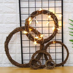 Decorative rattan garland for Ramadan, Eid Mubarak wedding wreath, garland supplies, DIY party, 8cm-30cm