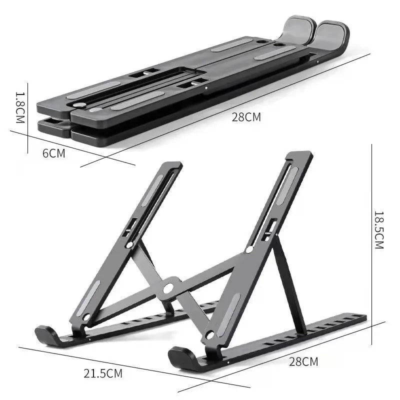 Support réglable pour ordinateur Portable, Support d'ordinateur pour Macbook Air Pro, accessoires, Base pliable pour Pc
