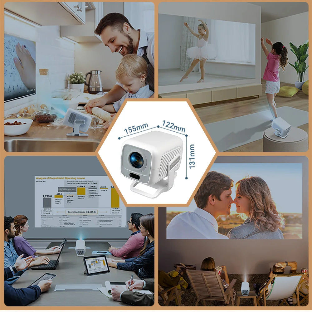 PROGAGA PG370 1080P projecteur Full HD pour film WiFi Android projecteur 4K PG370 Smart TV Home cinéma Mini projecteur vidéo Portable vidéoprojecteur videoprojecteur 4k projecteur projecteur vidéo retroprojecteur 4k