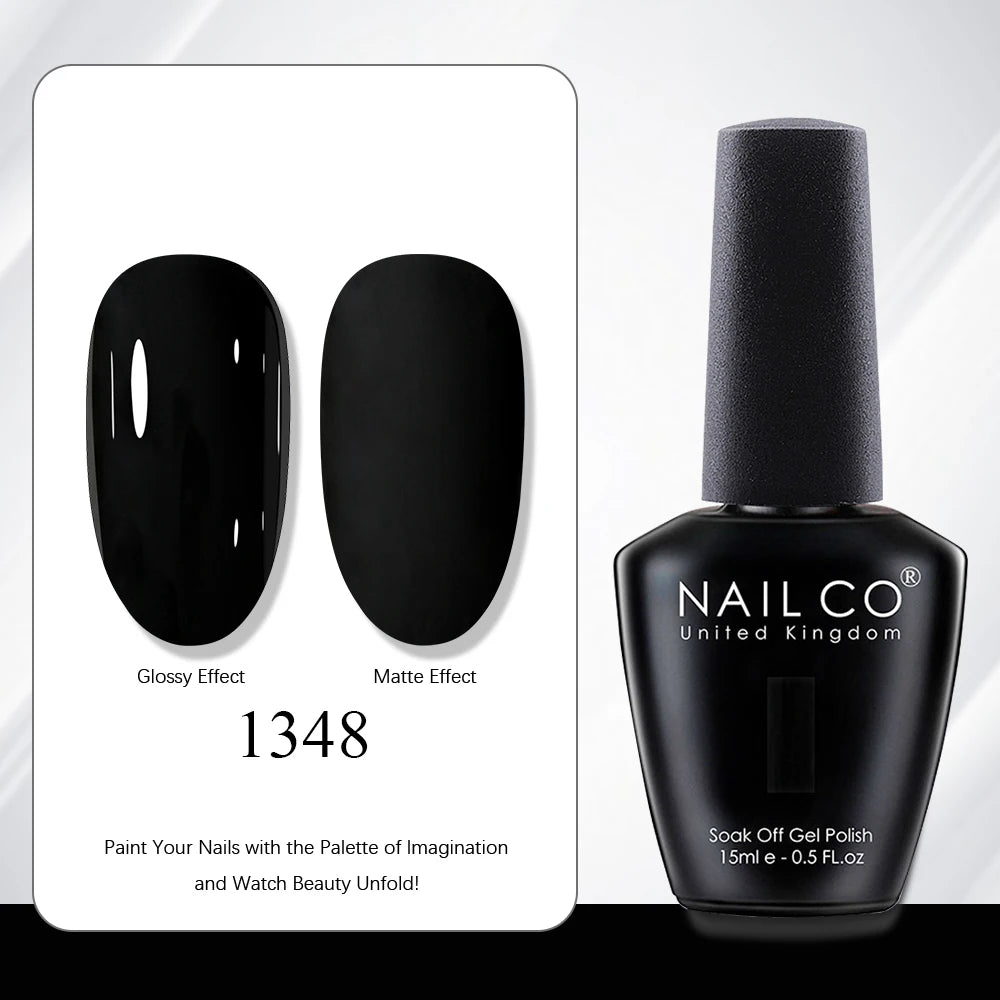 NAILCO 15ml Vernis à ongles Gel Vernis Semi Permanent UV Gel Vernis manucure Vernis Nail Art Nude Gel Poliish