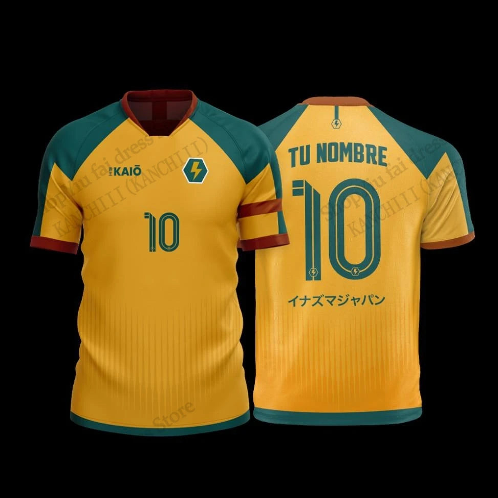 Maillot d'anime Inazuma onze Kaio Football impression 3D T-shirt hommes femmes mode à manches courtes sport T-shirt enfants hauts T-shirt Mark Evens