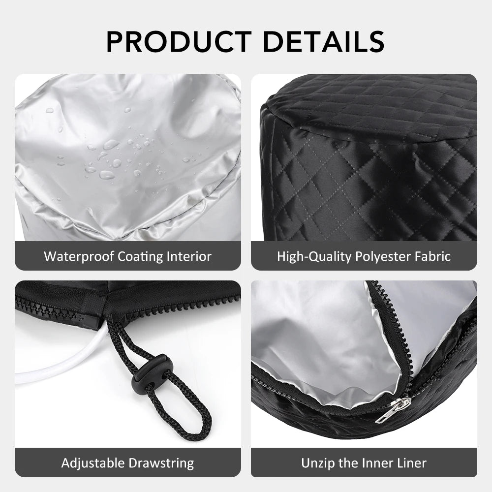 Bonnet chauffant SPA pour cheveux naturels noirs, masque capillaire à 10 niveaux, bonnet chauffant pour le traitement des cheveux, usage domestique