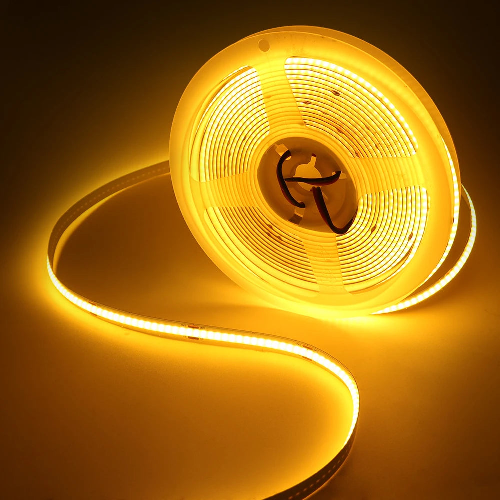 5V USB LED Strip Light, 320 LEDs/M COB, Dimmable Touch Sensor Switch/Push Switch, DIY, TV Mirror, Backlighting, Night Light for Room