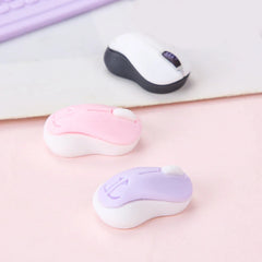 Clavier/souris sans fil Miniature, accessoires d'ordinateur pour poupée, maison de poupée 1/12, ornement de bureau/salle de sport électronique