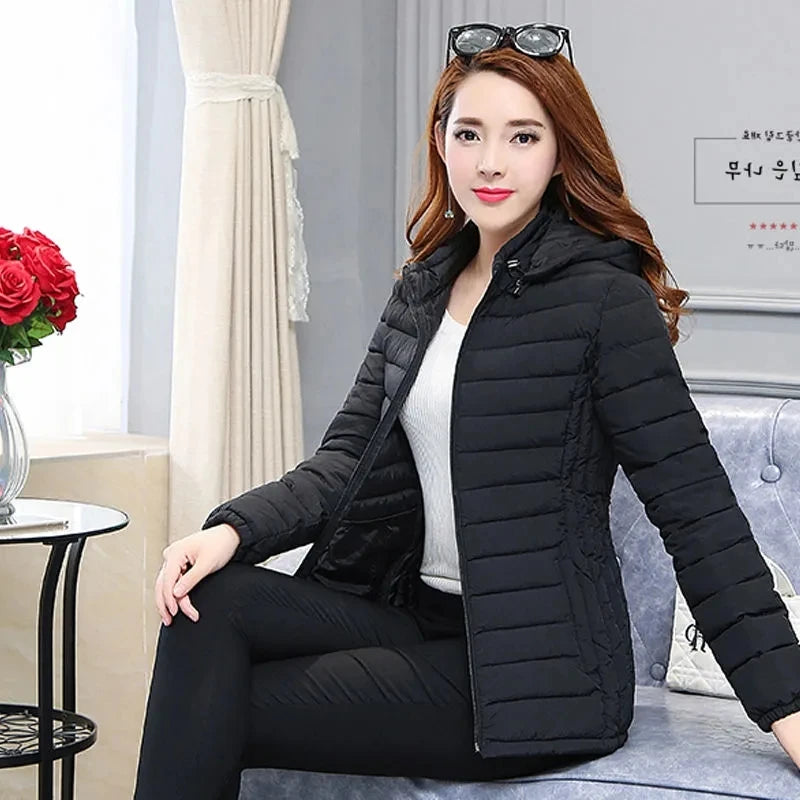 2025 nouvelle veste d'hiver de haute qualité pardessus stand-callor manteau femmes mode vestes hiver chaud femme vêtements décontracté Parkas