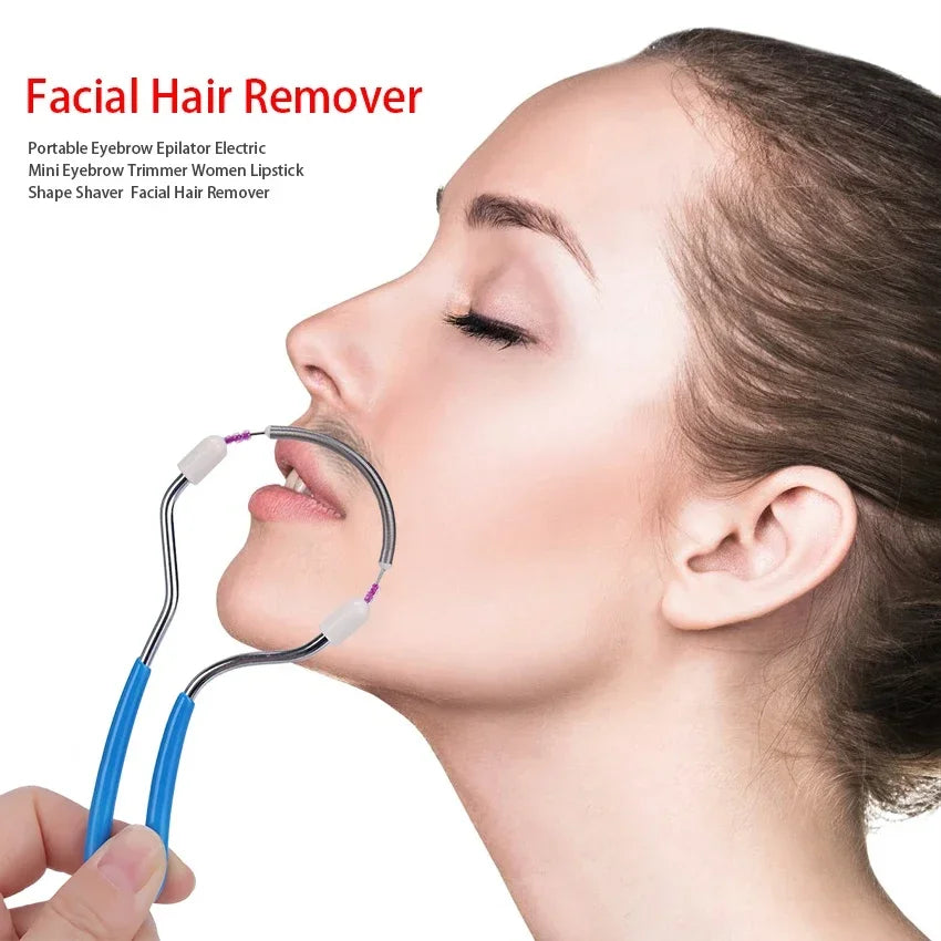 Facial hair remover for women, removes unwanted hair on the upper back, face or neck, the original spring for unsightly hair