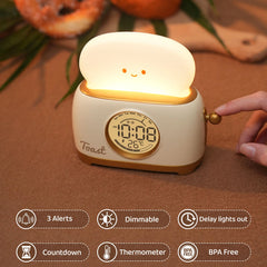 Veilleuses de réveil LED, veilleuse de chevet créative, lampe de bureau, éclairage intérieur, minuterie USB, lumière à intensité variable, cadeaux pour enfants