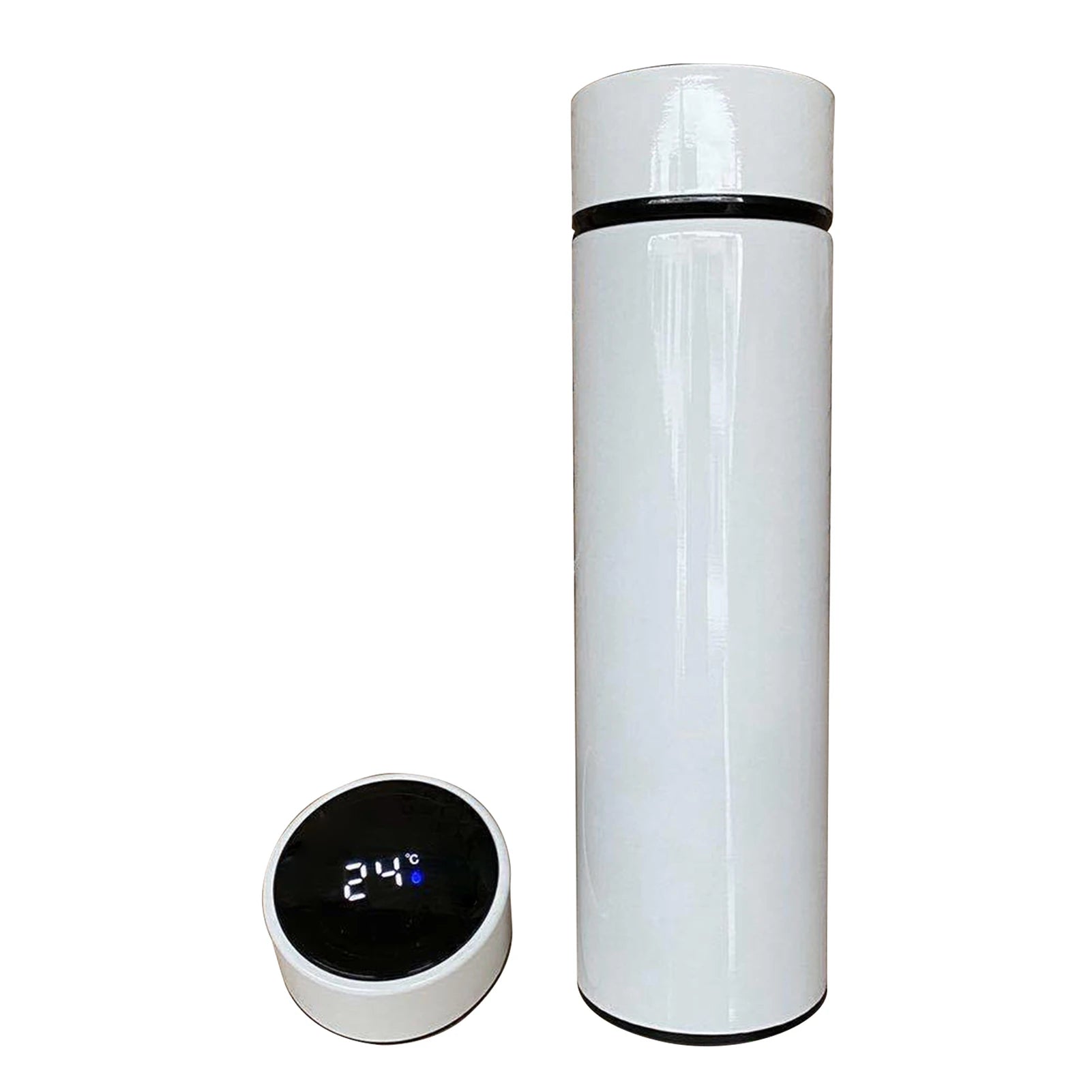 500ml Stainless Steel Vacuum Insulated Smart Water Bottle, LED Temperature Display, Spill-Proof, Portable for Home, Travel and Sports