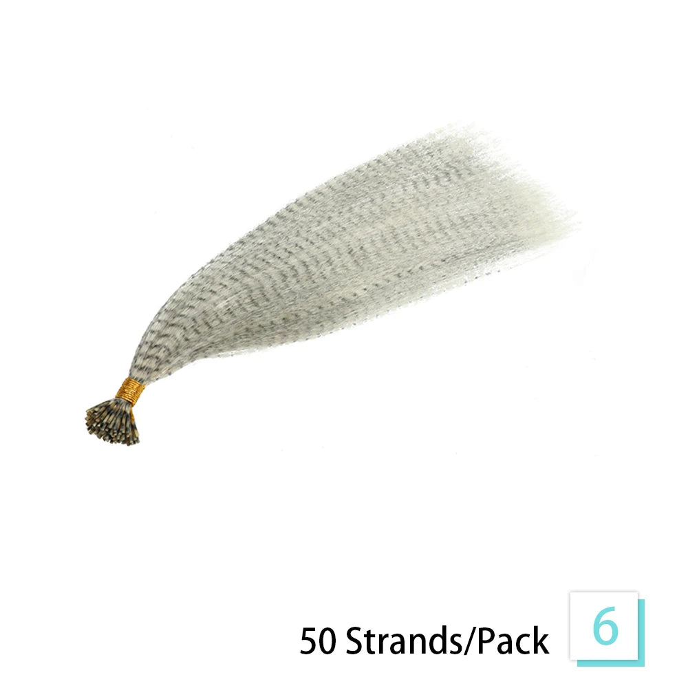 16-inch Synthetic Feather Hair Extensions, 50 Strands/Pack, Colored Hair Extensions, Colored Feather Hair Extensions for Women