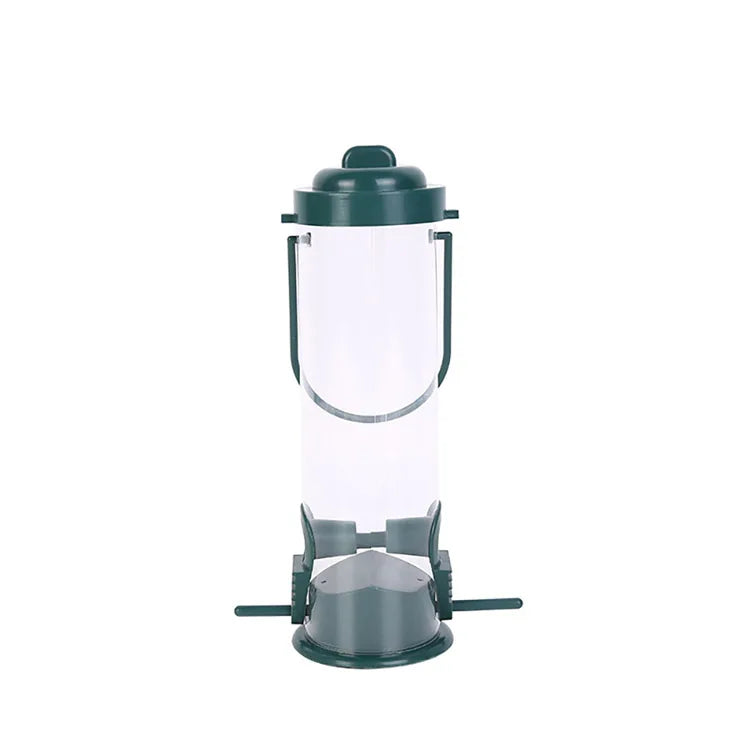 Pet bird feeder, outdoor hanging food dispenser, multiple holes, small bird feeder, automatic foot feeder, bird supplies