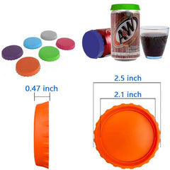 Couvercles de canettes de boissons réutilisables, couvercles de canettes de boissons, protecteurs de couvercles de Soda, bouchon de bouteille d'étanchéité en Silicone, couvercle d'étanchéité anti-fuite
