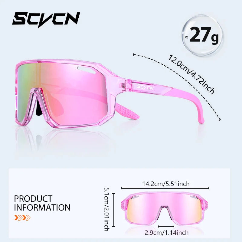 SCVCN mode enfants lunettes de soleil enfant sport lunettes garçon en plein air course patinage à roulettes lunettes de soleil fille vtt cyclisme lunettes