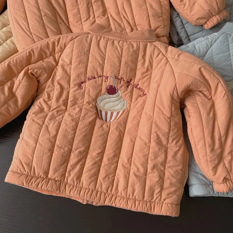1-6Y enfants vêtements automne épaissi vers le bas coton fille veste bébé enfants manteau chaud enfant en bas âge vêtements d'extérieur pour enfants vêtements d'hiver