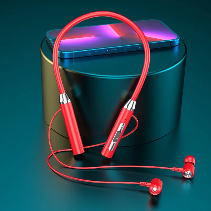 Écouteurs Bluetooth casque sans fil magnétique HIFI Sport tour de cou suspendu au cou TWS écouteurs sans fil Bluetooth casque avec micro
