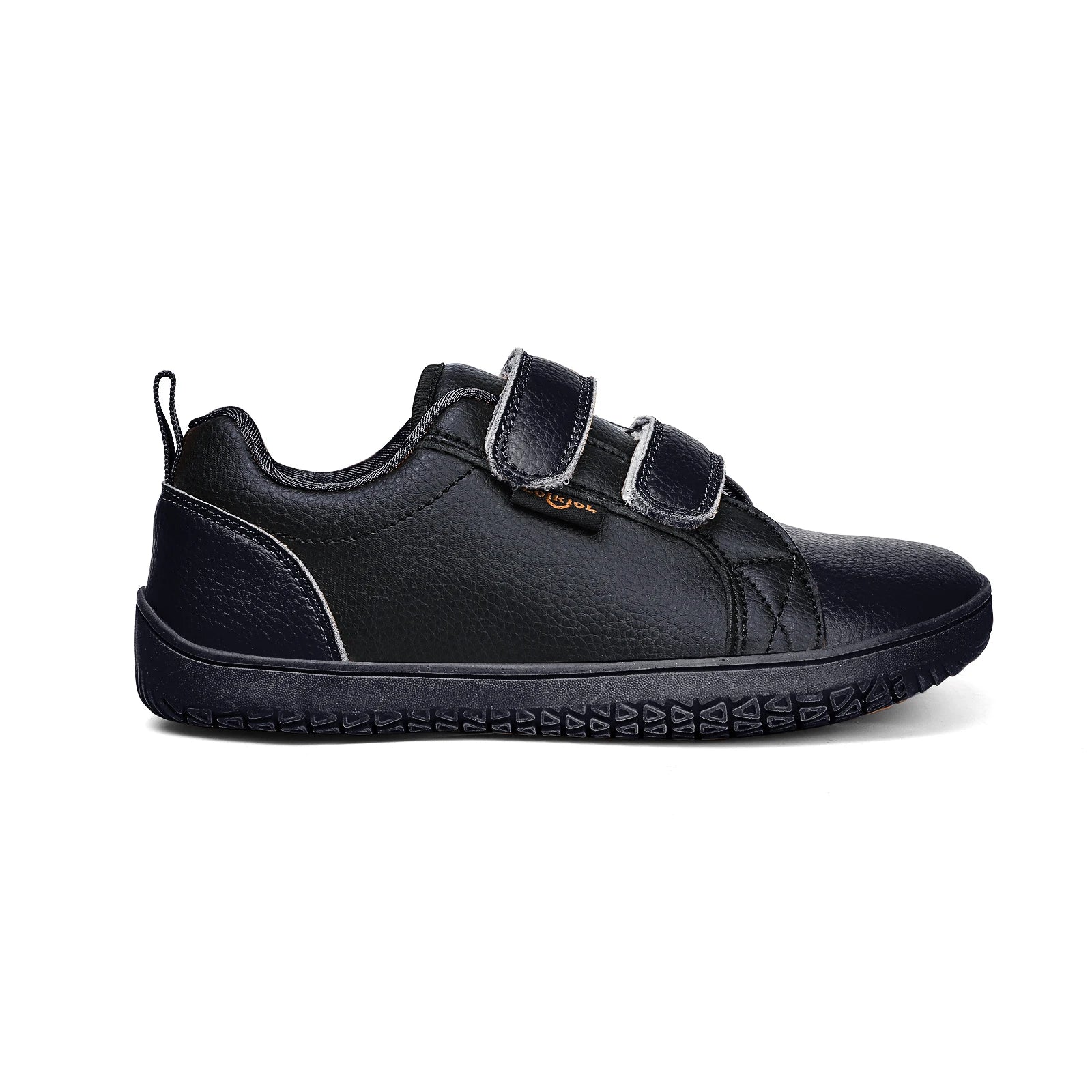 Chaussures Pieds Nus en Cuir Artificiel pour Garçon et Fille, Baskets Légères, Larges, Minimalistes, à la Mode, avec Boucle à Crochet, Plates de Marche