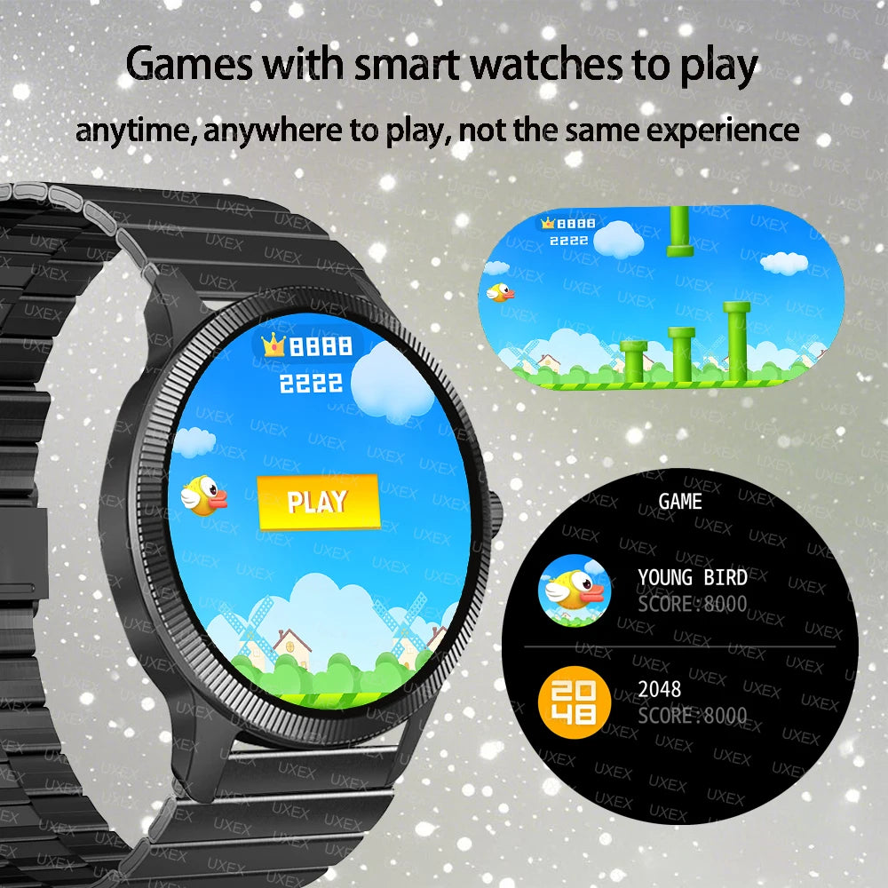 2025 nouvelle montre intelligente d'affaires hommes 1.3 HD 360*360 AMOLED traqueur de santé offres de photos personnalisées aujourd'hui cadeau Assistant vocal montre mâle
