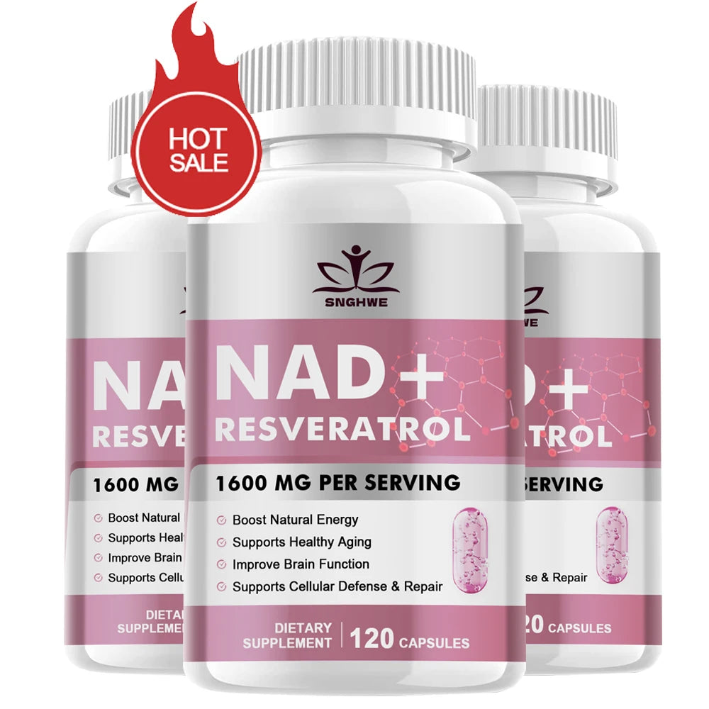 Anti - âge NAD + Supplément Capsules - Nicotinamide ribose substitut, énergie naturelle et santé cellulaire nad Supplément - anti - âge Booster cellulaire