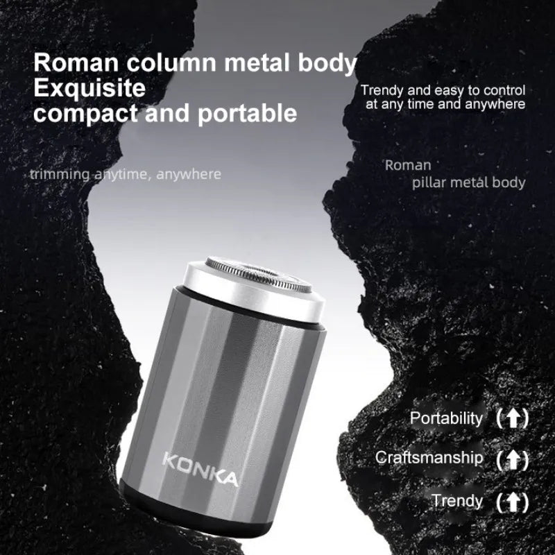 Mini rasoir électrique Portable et étanche, rechargeable, type-c, forte, haute vitesse, longue Endurance, adapté humide et sec, nouveauté 2025
