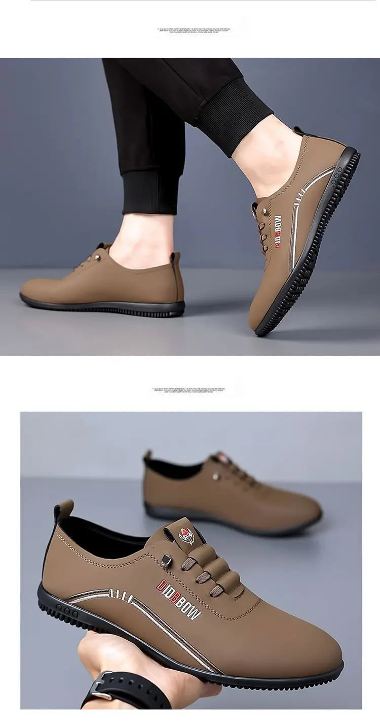 Chaussures en cuir pour hommes mode semelle souple hommes mocassins confortables chaussures de marche légères chaussures plates pour homme mocassins Zapatillas Hombre