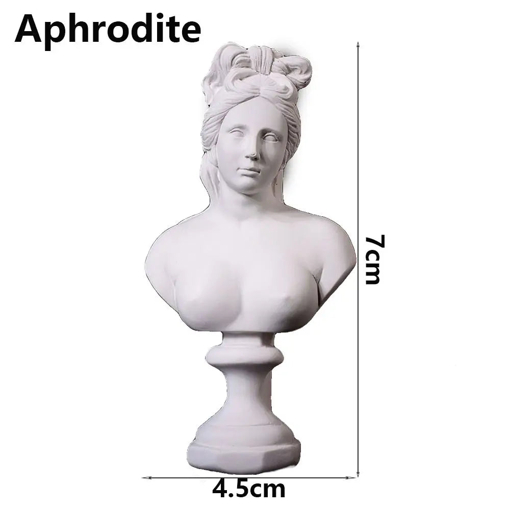Office ornament inventory for interior decoration, plaster portraits, Myenson Greek figurine, famous sculpture, plaster bust statue