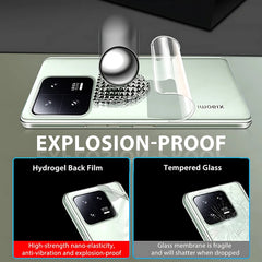 Films Hydrogel arrière pour Xiaomi, 1 à 4 pièces, 14 Ultra, 13t, 13 Pro, 12 Lite, Redmi Note 13 Pro, 11 12, Turbo, protecteur d'écran souple