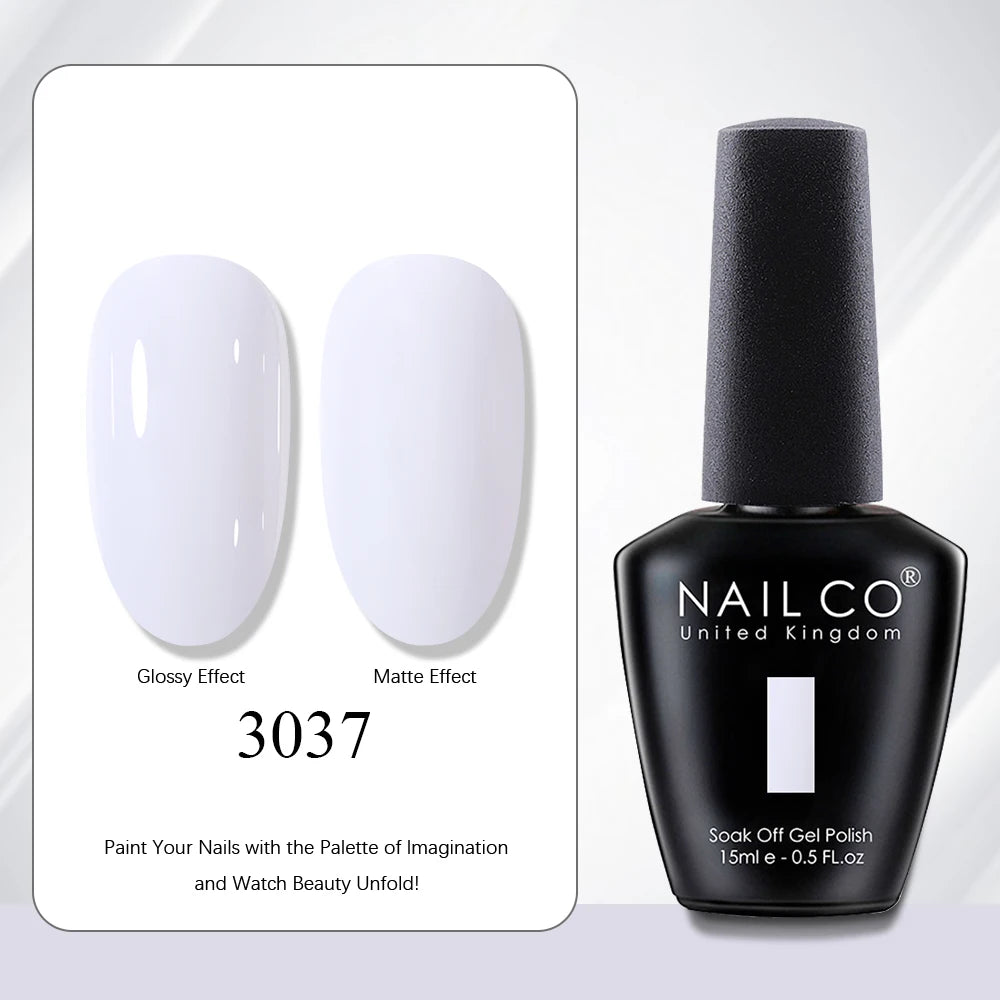 NAILCO 15ml Vernis à ongles Gel Vernis Semi Permanent UV Gel Vernis manucure Vernis Nail Art Nude Gel Poliish