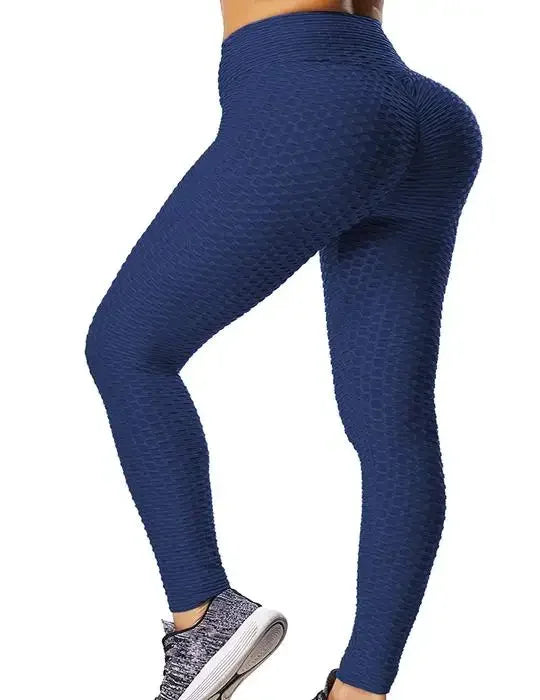 Women's Fashion Push-Up Leggings, High-Waisted Sport Fitness Leggings, Sexy Butt Scrunch Workout Gym Tights