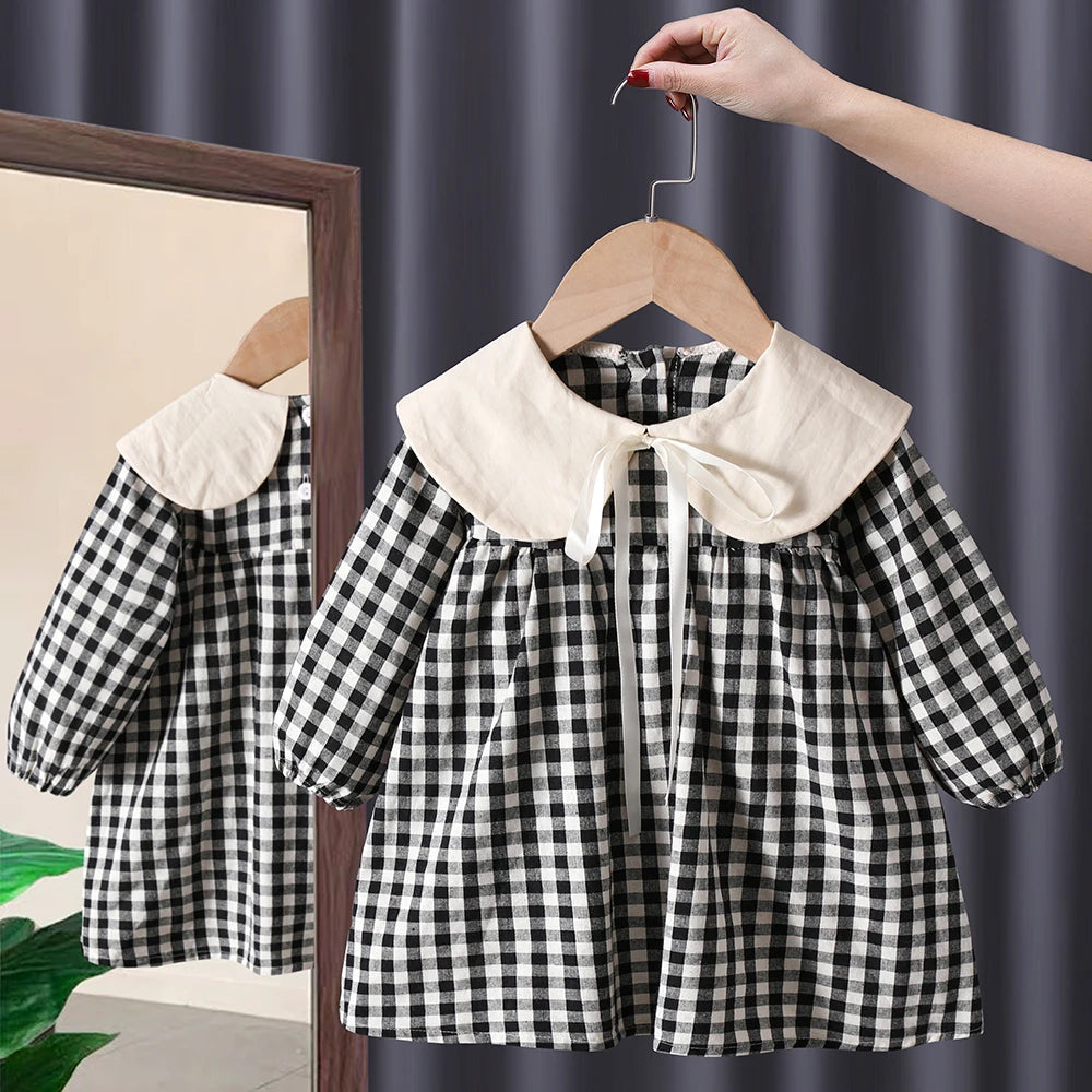 Printemps automne enfant en bas âge enfants filles vêtements bébé arc à manches longues robes costume pour enfants fille vêtements vêtements chauds tenue décontractée