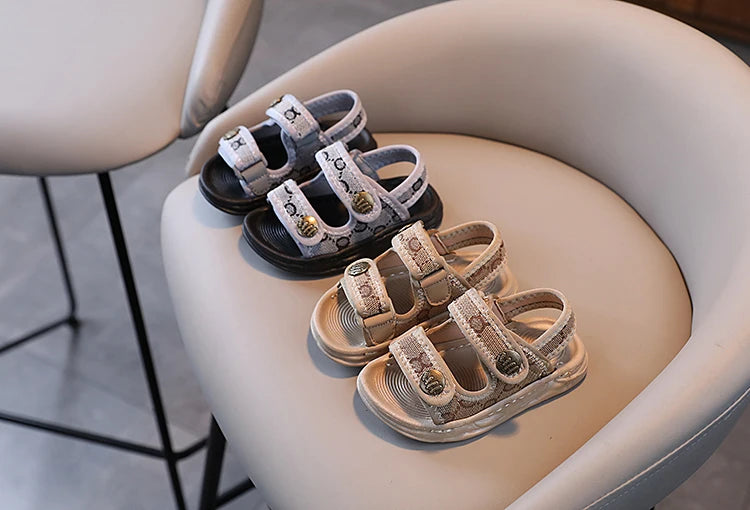 Sandales Confortables à Semelle Souple pour Garçon et Fille, Chaussures de Plage, Loisirs en Plein Air, Nouvel Arrivage, Été, 2024