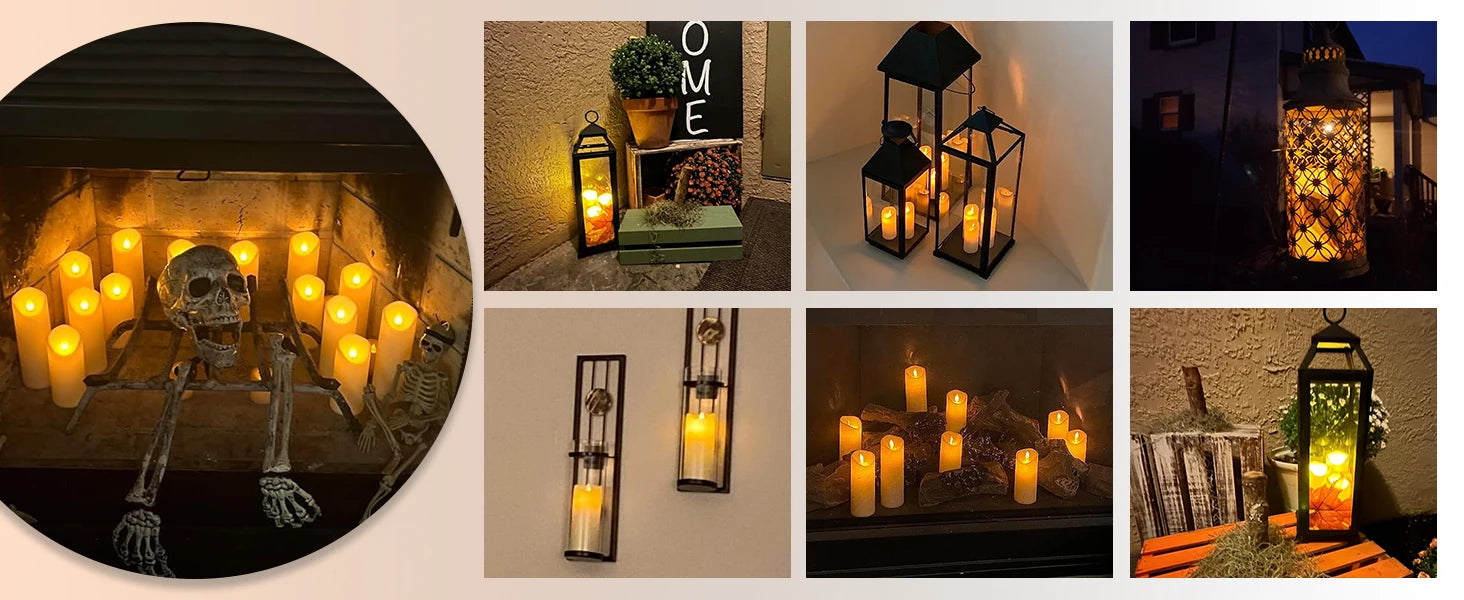 Bougies LED vacillantes sans flamme, fonctionne à piles, pour mariage, fête d'anniversaire, ambiance romantique, décoration de maison, lumière chaude, flamme 3D