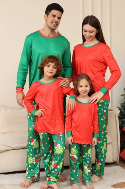 Tenue de noël pour parents et enfants, t-shirts vierges par Sublimation, vêtements assortis pour la famille, ensemble pyjama de noël pour impression par transfert de chaleur