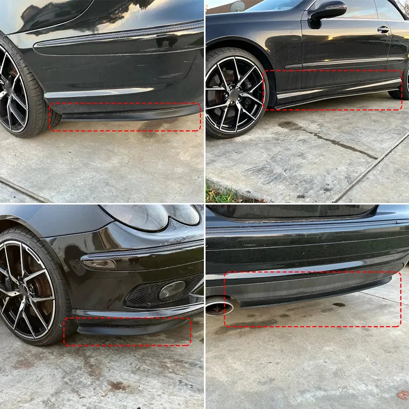 2.5m Universal Front Bumper Spoiler Lip Car Bumper Lip Protection Stickers Car Front Bumper Rubber Lip Car Bumper Rubber Strip
