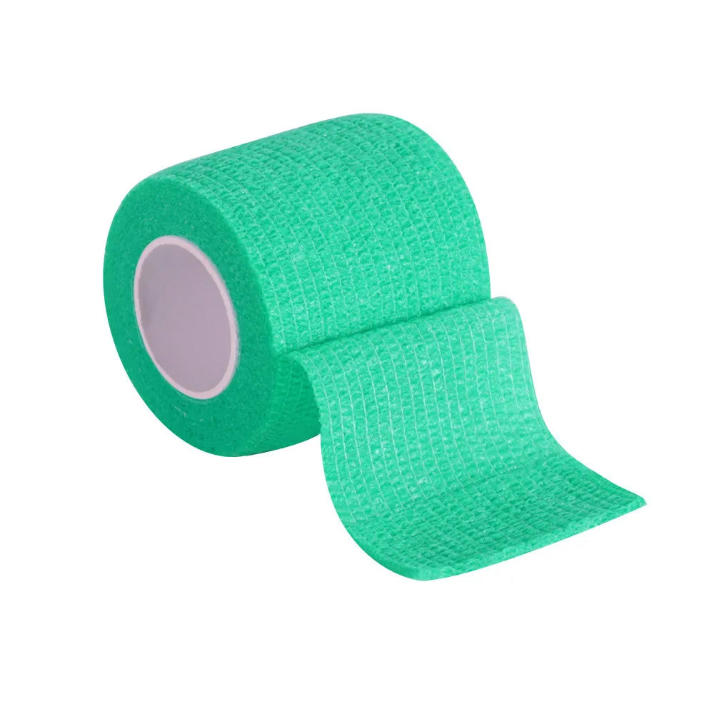 Bandage médical en gaze, 1 rouleau de 2.5/5/10cm x 4.5m, bandes élastiques respirantes auto-adhésives pour le sport, fixation des doigts, des poignets et des jambes