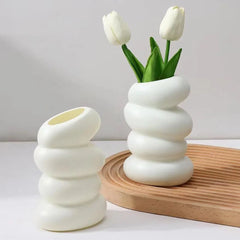 Vase à fleurs nordique, décoration de salle, décoration de maison moderne, accessoires d'intérieur, ornement de chambre à coucher, Table de jardin, Vase décoratif pour plantes