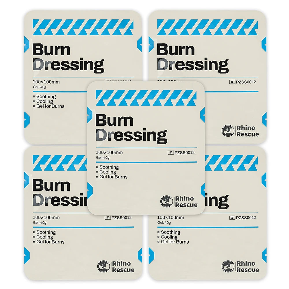 Rhino Rescue – Transparent Hydrogel Dressing, 10x10cm, Burn Care, Burn Gel