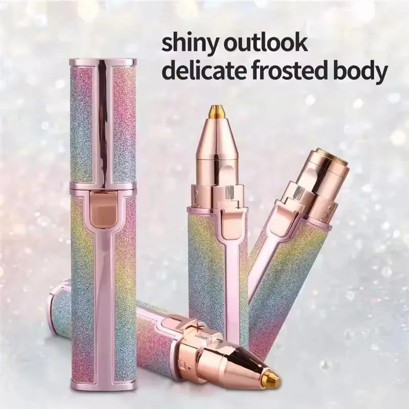 Portable 2 en 1 épilateur électrique rasoir de sourcils corps des femmes épilateur de lèvres du visage Rechargeable Mini rasoir indolore rasage rasoir