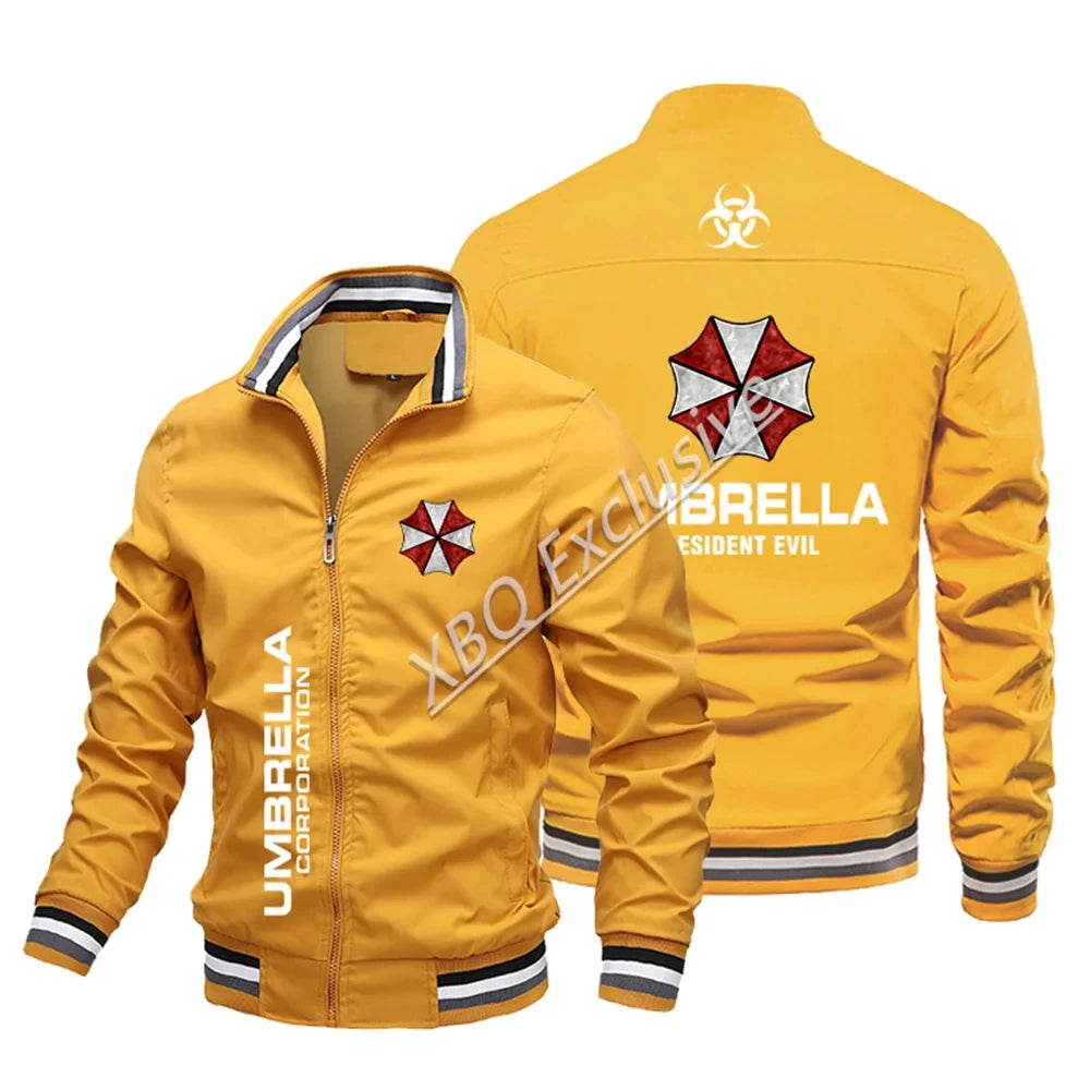 Veste de Baseball Quatre Saisons pour Homme, Blouson Bombardier observateur, Logo Umbrella Corporation, Nouvelle Mode