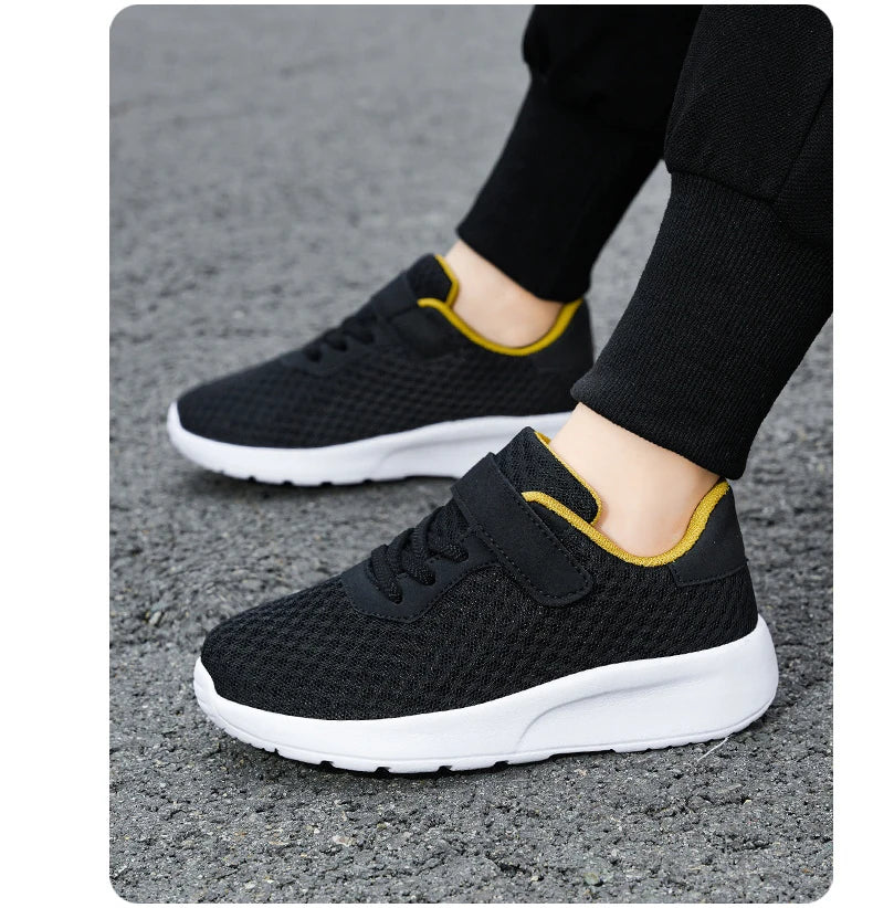 Baskets légères à semelles souples pour enfants, chaussures de sport, de course, de marche, de Tennis, en maille, pour garçons et filles